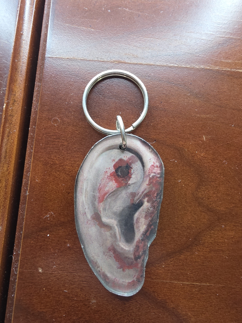 The Walking Dead Severed Ear Plastic Keychain